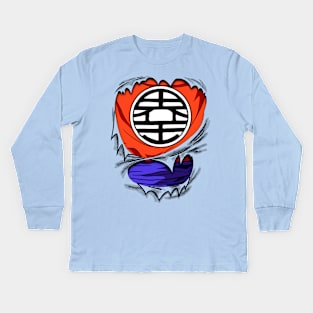 Goku Student Chest Dragon ball z Kids Long Sleeve T-Shirt